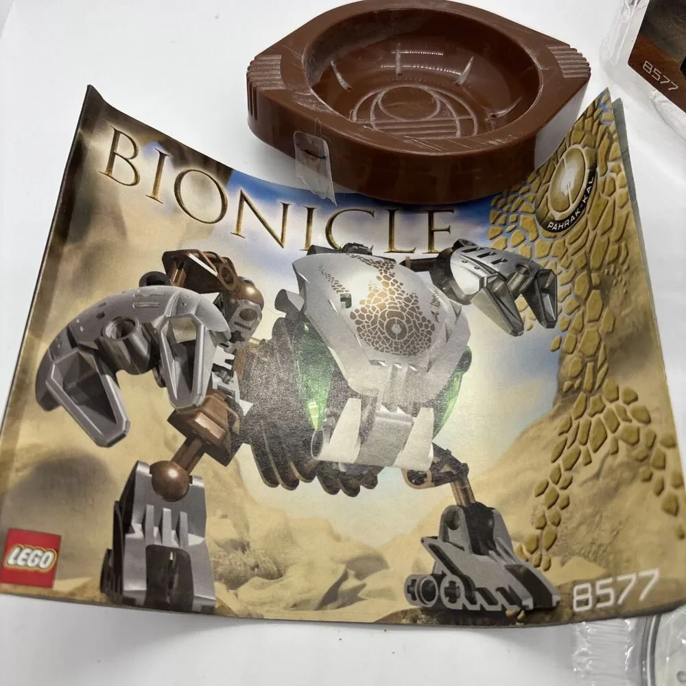 LEGO BIONICLE: Pahrak-Kal - Complete, Manual, rubber holder, Canister - w/disc